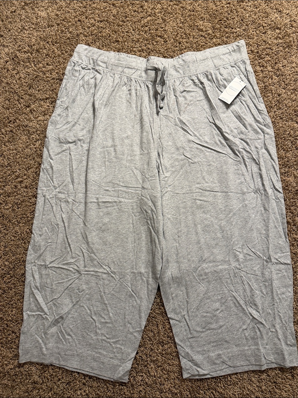 Jockey Men's Light Heather Gray Lounge Jogger Shorts